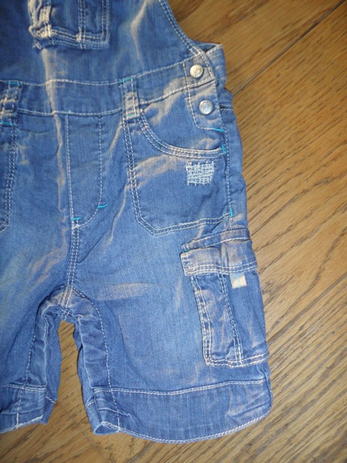 Salopette en jean garçon mi-saison, OBAIBI, 6 mois - photo numéro 3