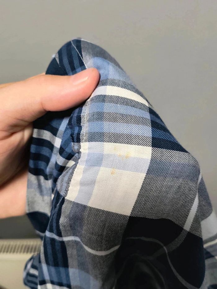 Chemise Ralph Lauren Vintage à Carreaux – Custom Fit – Bleu/Blanc (Taille M) - photo numéro 7