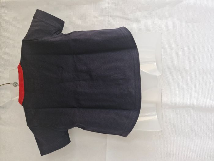 T-shirt manches courtes 6 mois Petit Bateau Bleu marine ours rouge pinceau - photo numéro 7