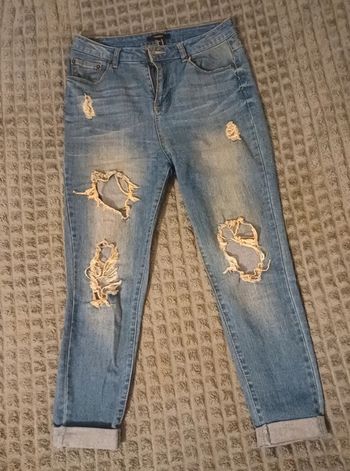 Pantalon troué jean
