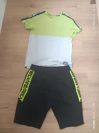 Magnifique ensemble short t-shirt h&M taille 12 ans