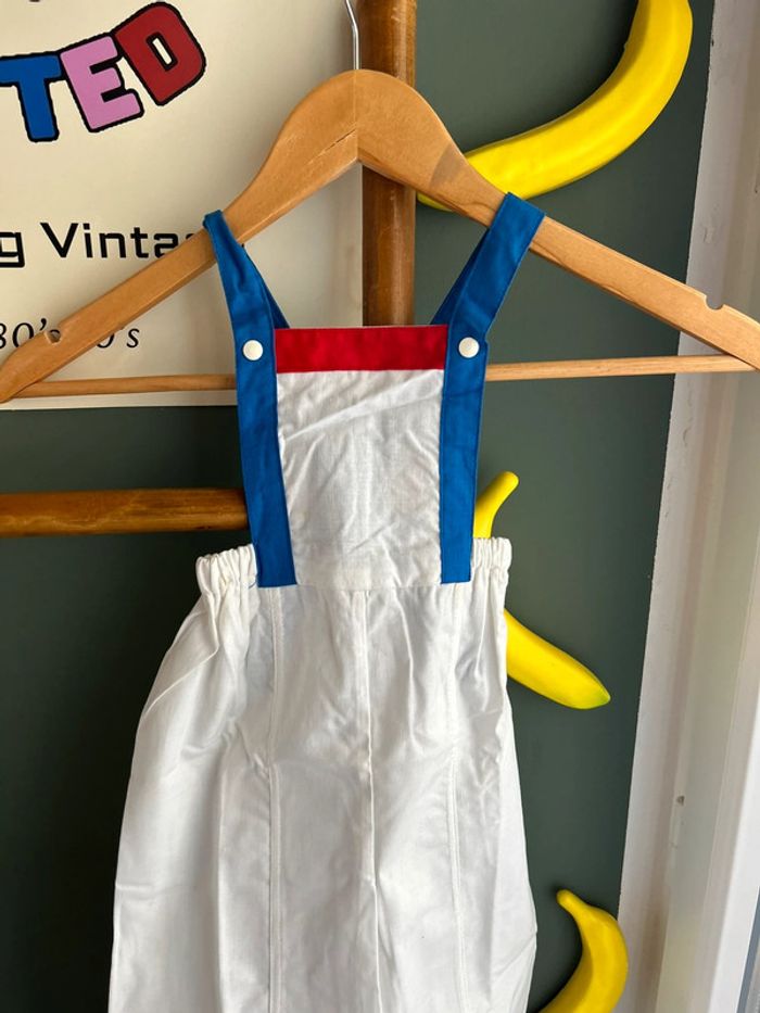 Salopette vintage color block 18-24M - photo numéro 4