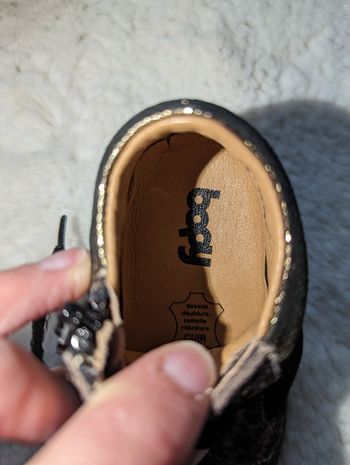 Chaussure noir léopard pailleté