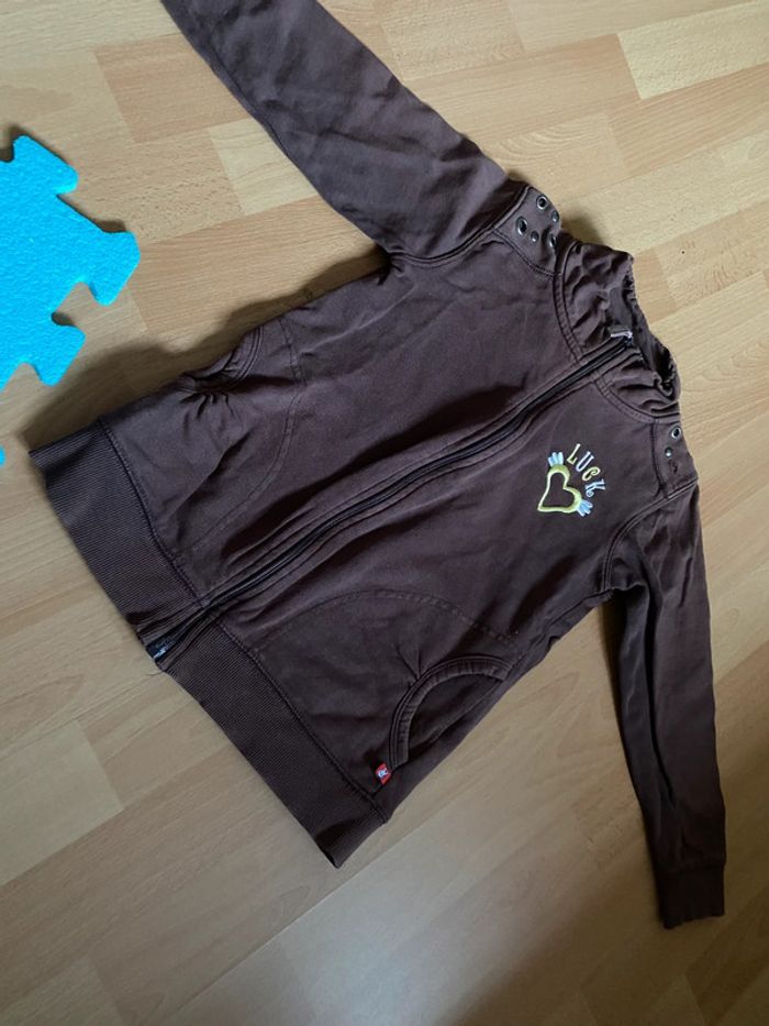 Gilet marron « Luck » Zebralino Taille 122