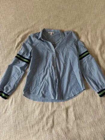 Blouse, esprit à rayures bleues, taille 40