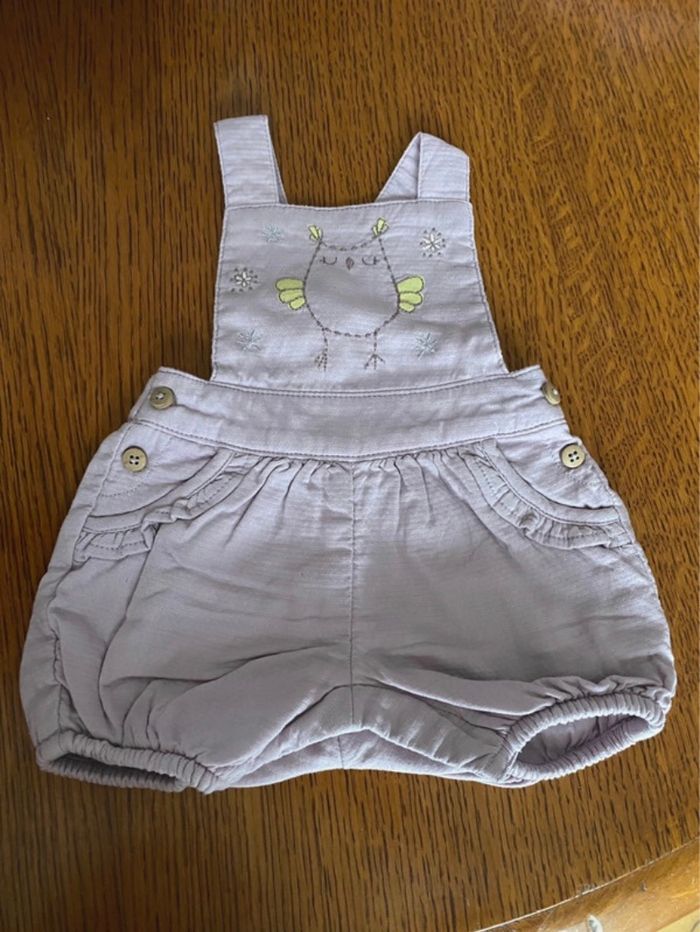 Ensemble salopette t-shirt 1 mois - photo numéro 3