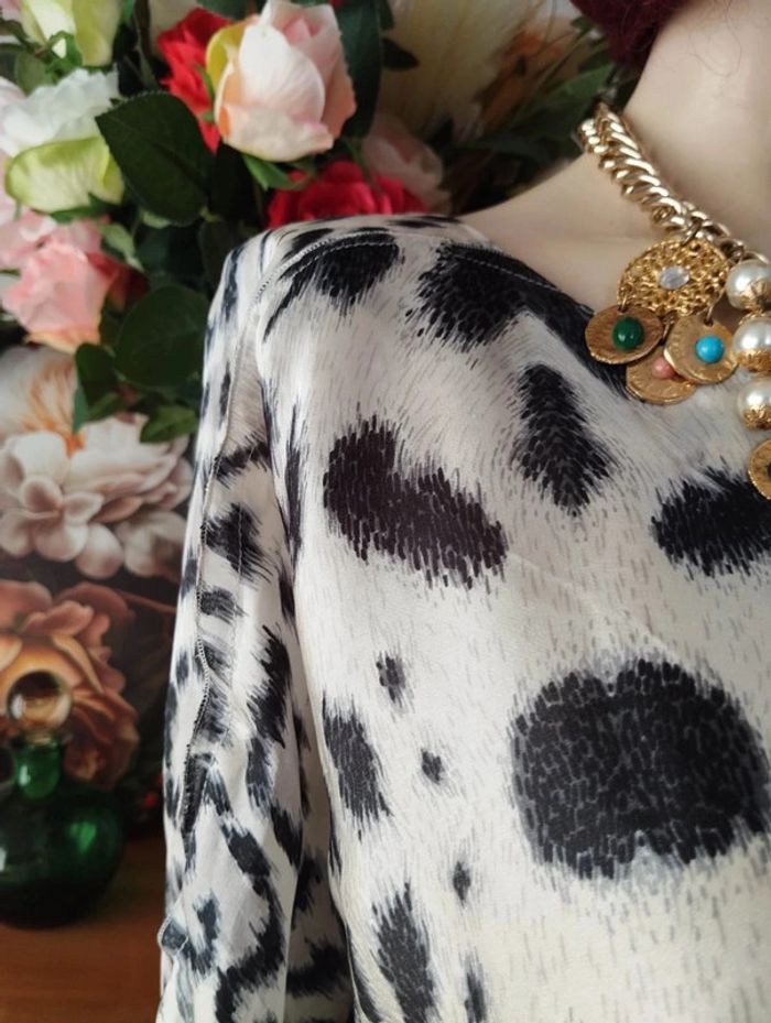 🐆Robe Légère Satin Imprimé Léopard Zara T36/38🐆 - photo numéro 5