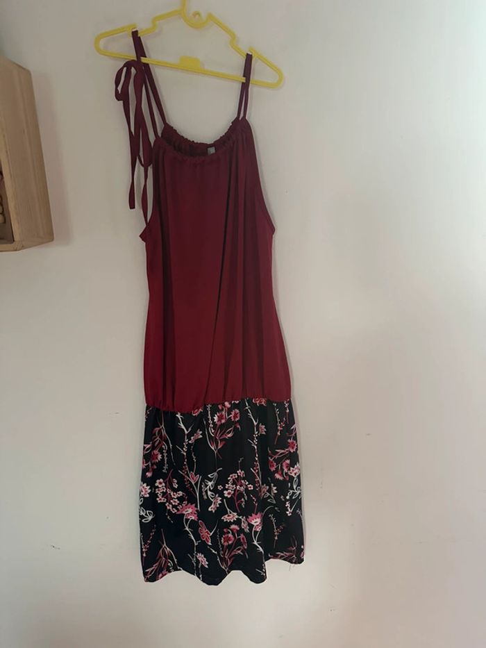 Robe courte femme à fleurs, taille S