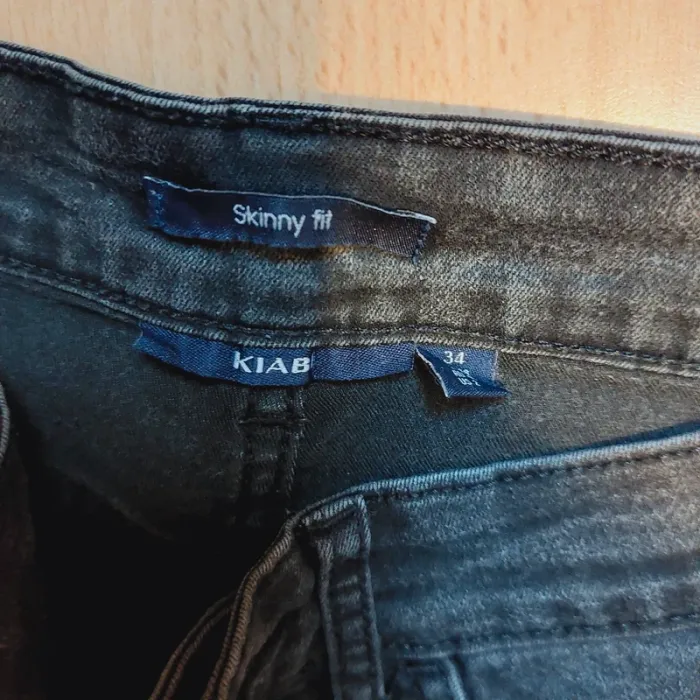 Pantalon jeans noir délavé - photo numéro 4
