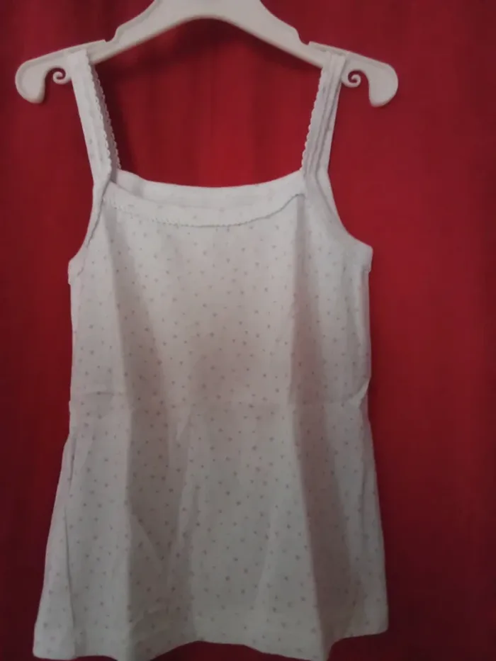 (67)lot de 6 tee shirts bretelles fines 4/5 ans marque in extenso et tissaia - photo numéro 6