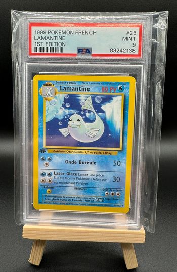 Carte Pokémon Lamantine édition 1 25/102 - Set de Base PSA 9