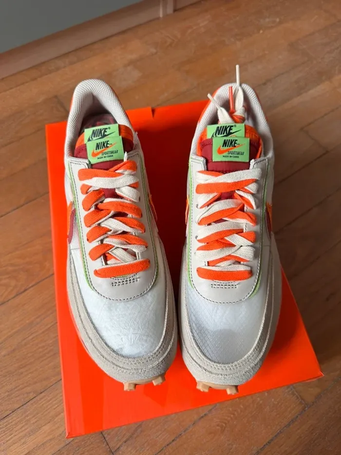 Nike x Sacai LD Waffle Orange - photo numéro 5