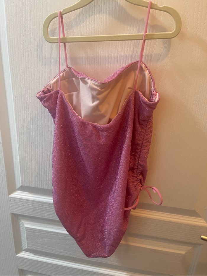 Maillot de bain rose 1 pièces à paillette - photo numéro 2