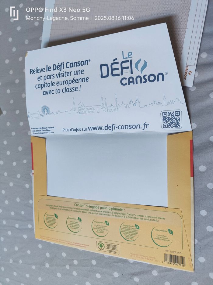 Papier millimétré canson pochette x16 feuilles 90g/M2 A4 21x29,7cm Réduction jusqu'à -70% - photo numéro 3
