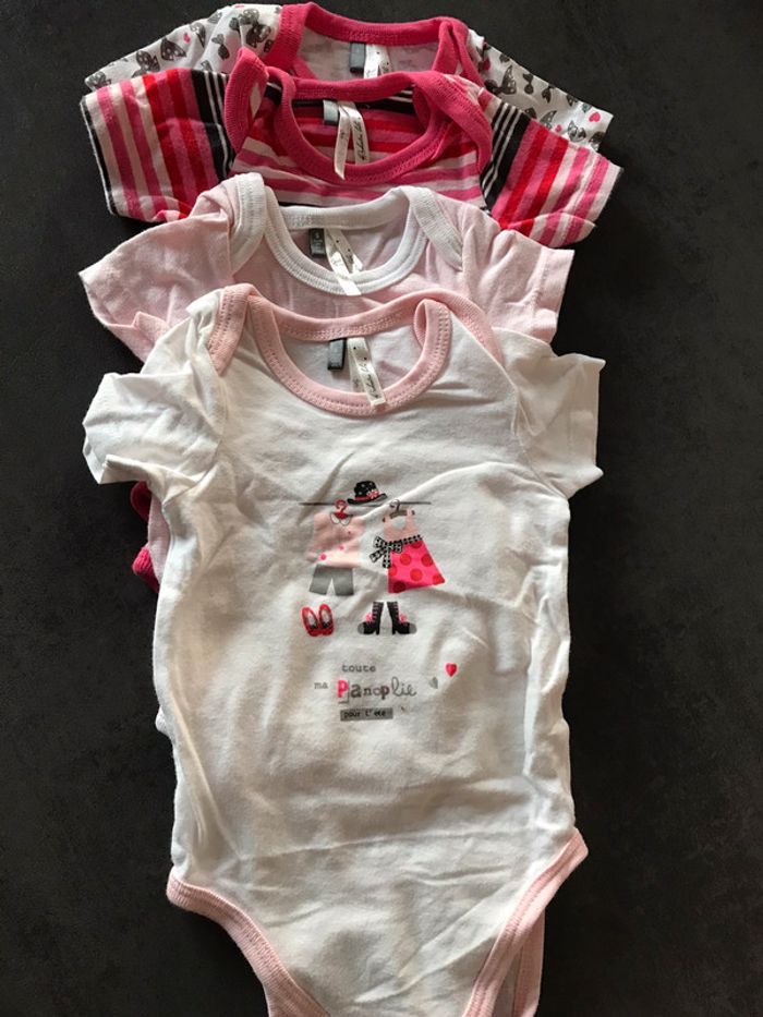 Lots de 4 bodies fille