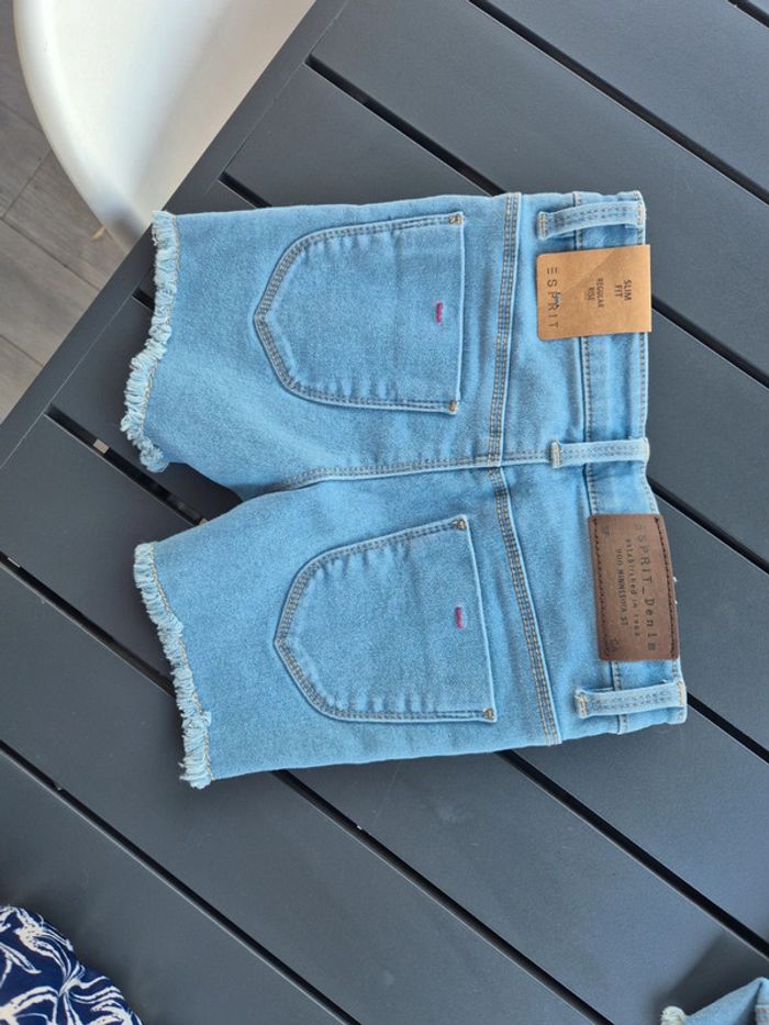 Short en jeans Esprit 6 ans fille neuf - photo numéro 2