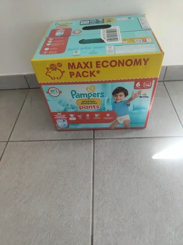 Couches Pampers premium protection pants taille 6