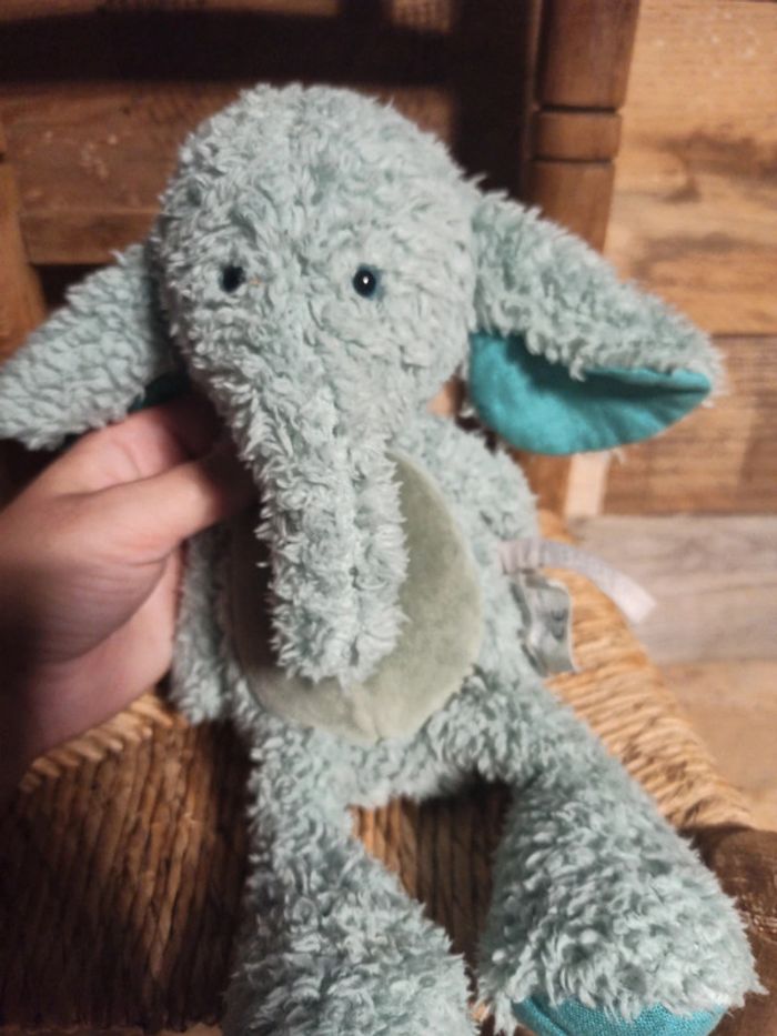 Peluche éléphant les baba Bou Moulin roty tbe - photo numéro 6