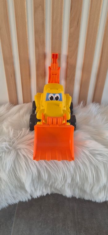 Tractopelle ecoiffier jaune orange