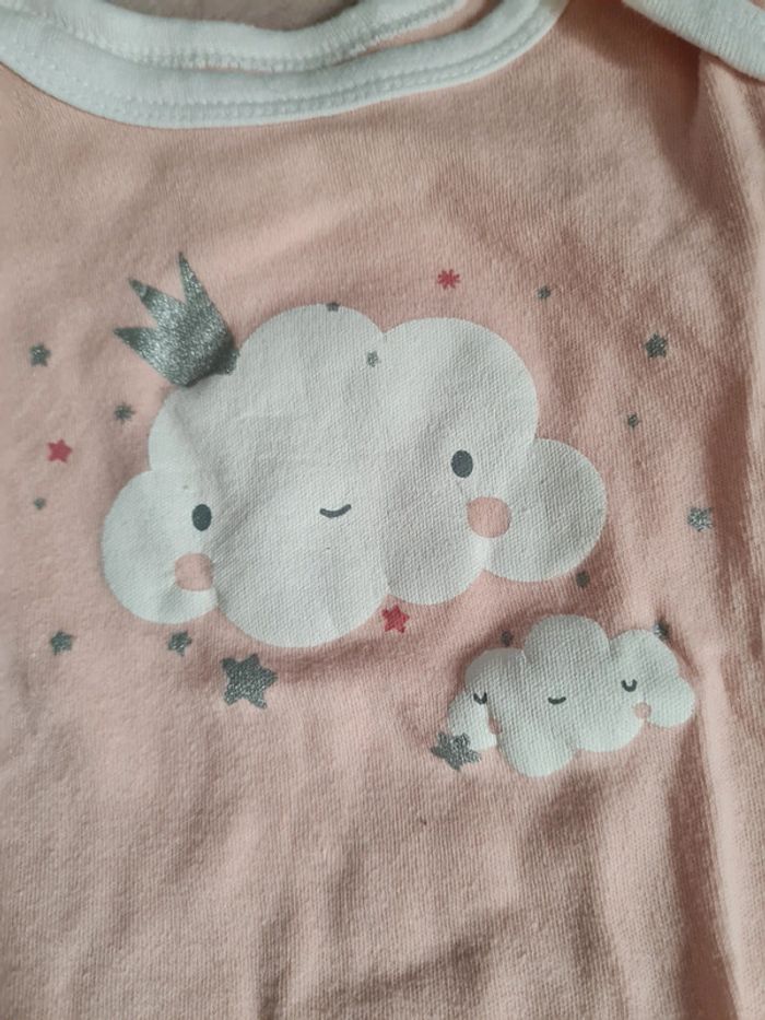 Ensemble bodie + bavoir + pantalon fille 12 mois - photo numéro 6