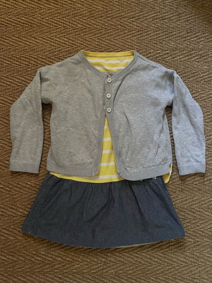 Ensemble robe et gilet Vertbaudet 4 ans - photo numéro 2