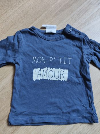 Tee shirt kiabi 1mois