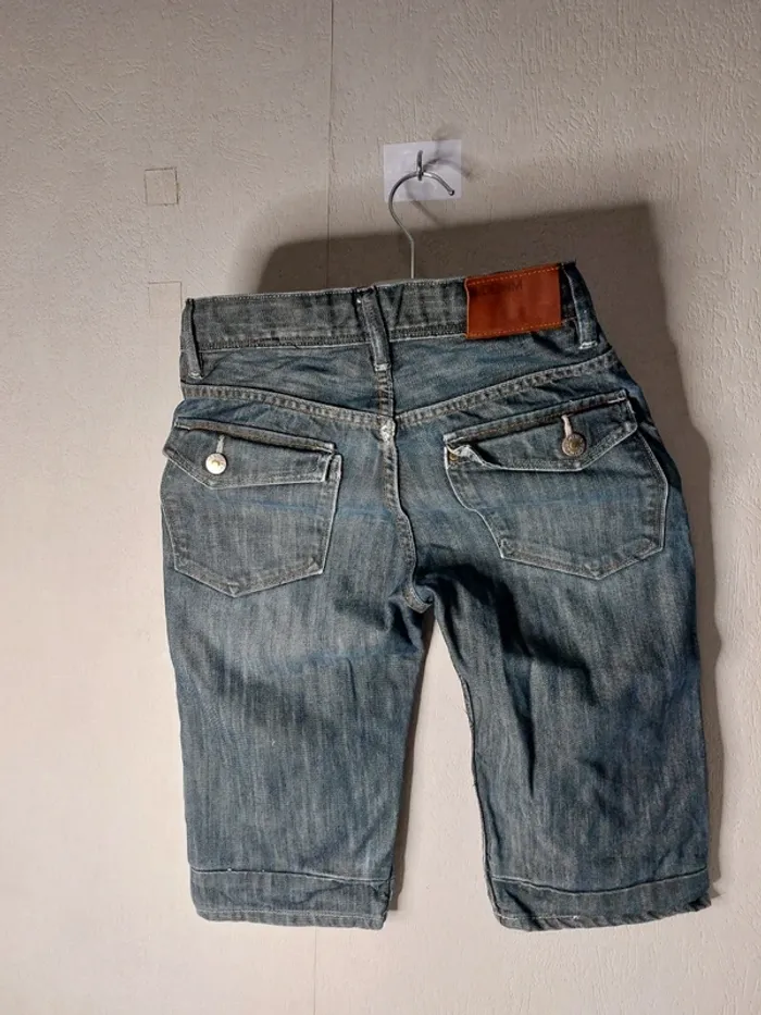 Pantacourts jeans bleu "Denim" - photo numéro 2