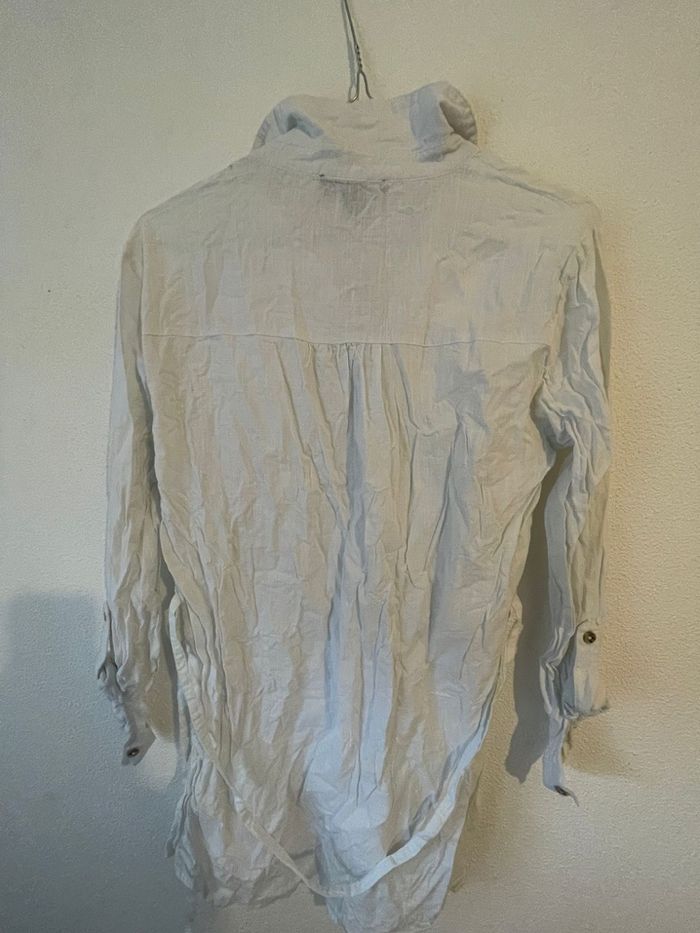 Chemise à manches longues blanche taille 38 - photo numéro 4