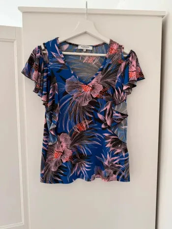 Superbe blouse fluide fleurie extensible neuve Morgan 🌸 34 36 XS S