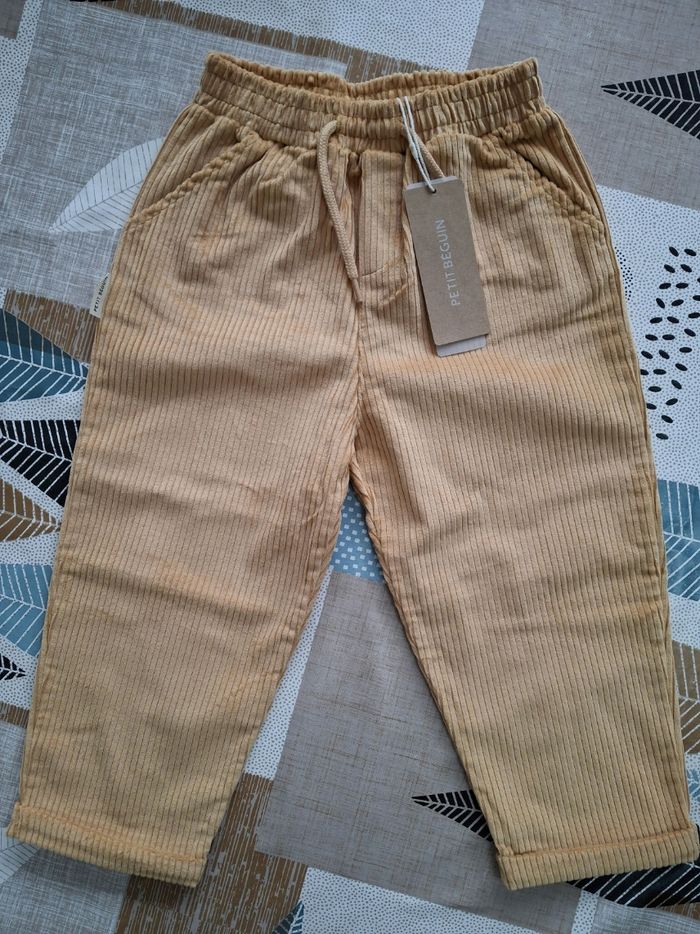 Pantalon velours Petit Béguin Neuf 36 mois 3 ans