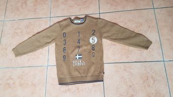 Pull garçon 6 ans marron Okaïdi