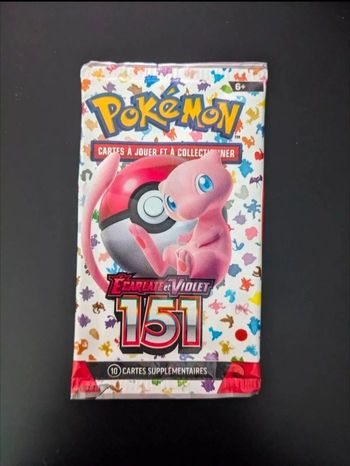 Pokémon 1 booster 151 EV3.5 illustration Mew écarlate et violet scellé, français et officiel !