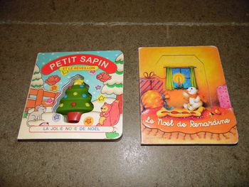 Lot de 2 livres cartonnés sur Noël