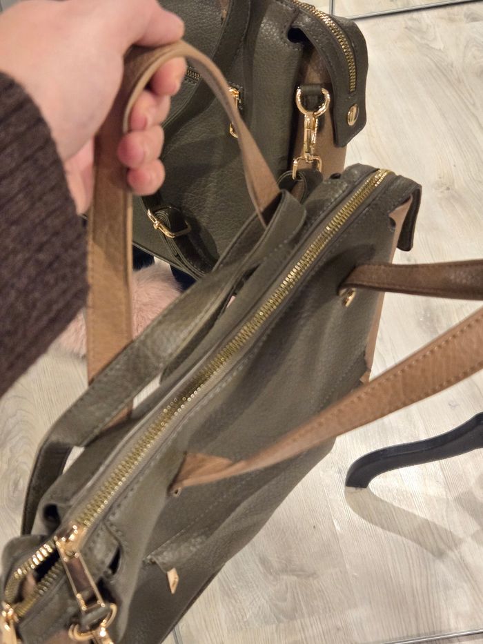 Sac bicolore à bandoulière Gémo - photo numéro 8