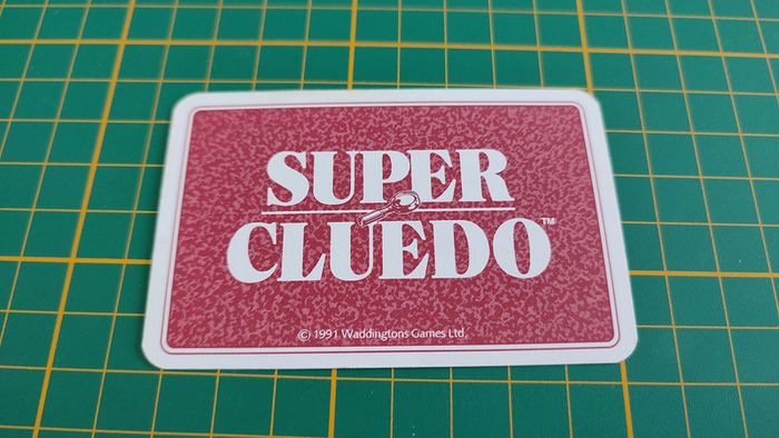Carte bibliothèque pièce détachée jeu de société Super Cluedo Parker #B43 - photo numéro 2