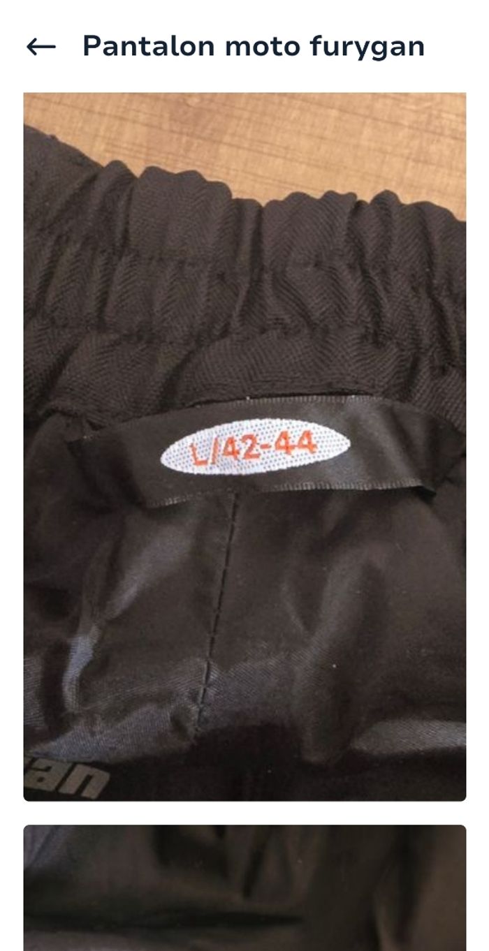 Pantalon moto furygan - photo numéro 2