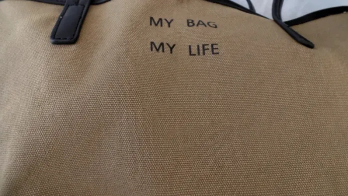 Sac toile "my bag my life" (fourre-tout) - photo numéro 6
