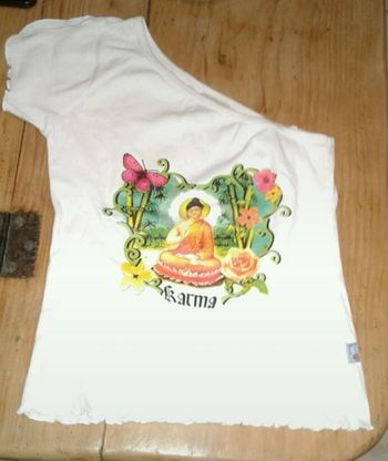 Tshirt bouda asymétrique