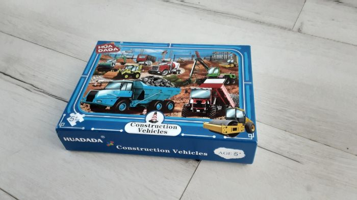 Puzzle 100 pièces Hua Dada véhicules de construction chantier 381 x 254 mm Neuf - photo numéro 5
