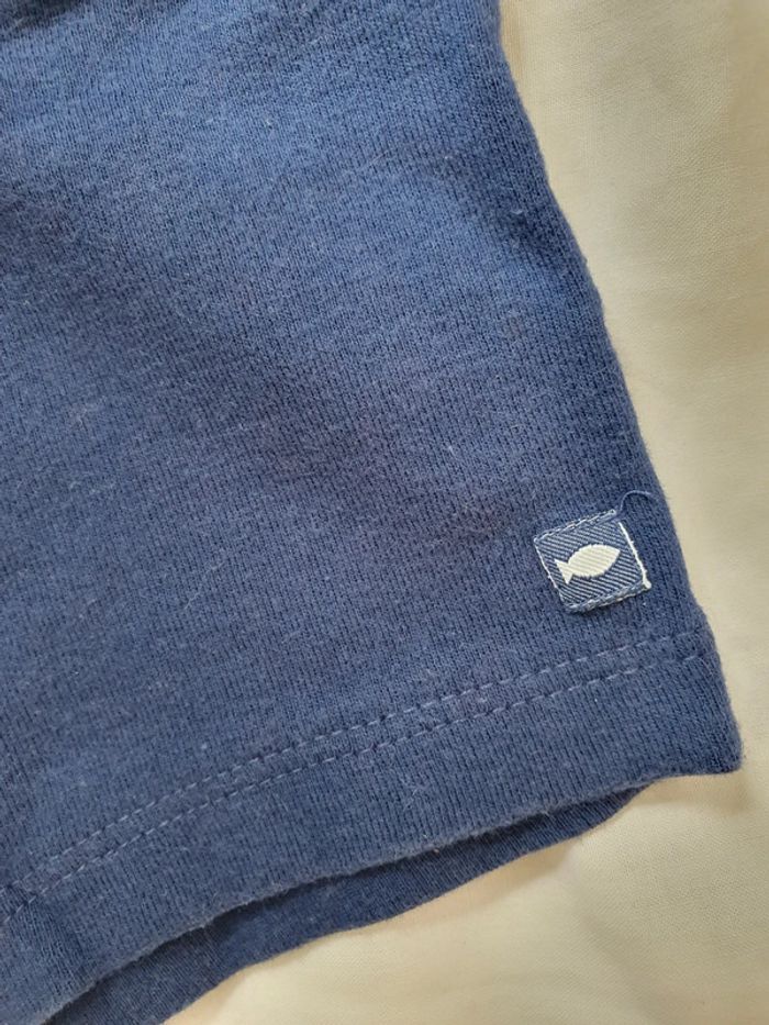 Short bleu marine fille 12 mois - photo numéro 4