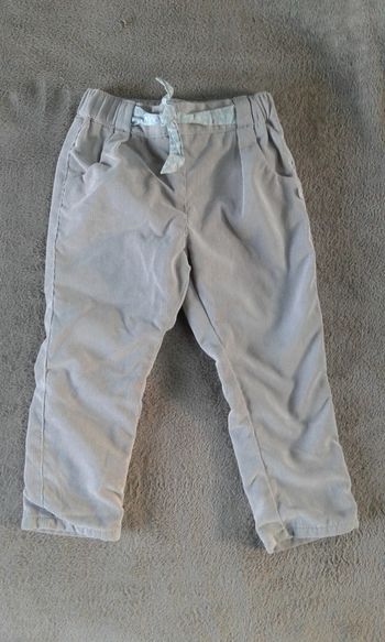 Pantalon fille velours obaibi 2 ans