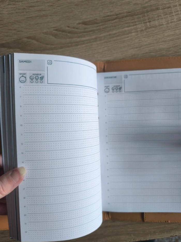 Un agenda business coach en cuir rouge - photo numéro 7