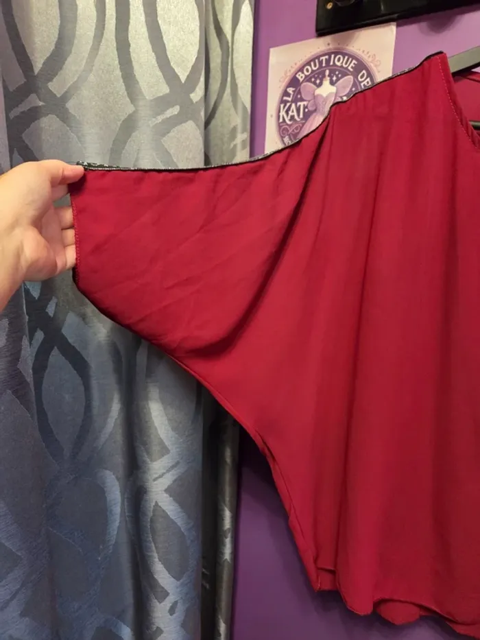 Blouse manches courtes fluide T46 Made in Italy - photo numéro 3