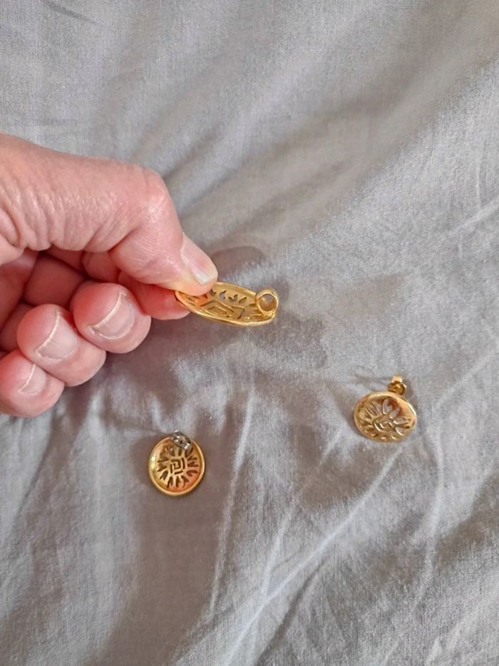 Pendentif+boucles d'oreilles - photo numéro 2