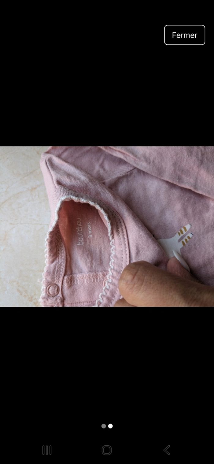 pyjama léger bout'chou  3 mois - photo numéro 2