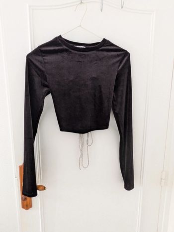 Haut court femme taille S cordage dos nu