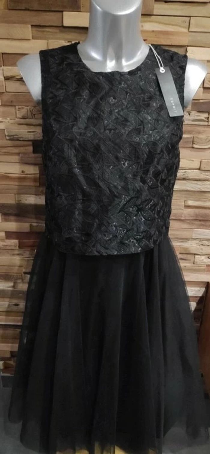Robe Esprit noire Tulle T38