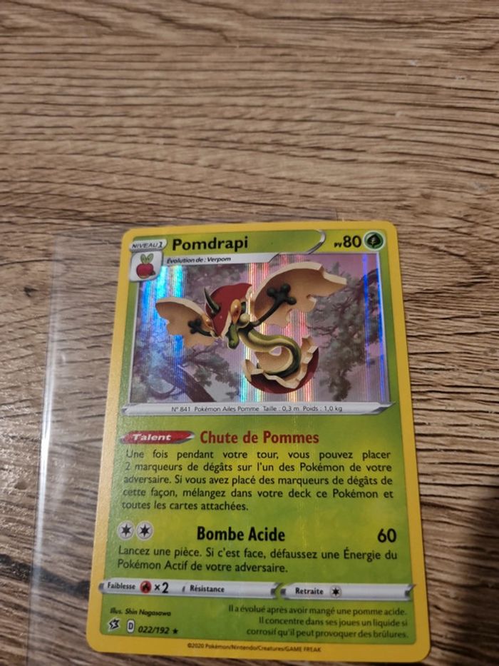 Carte pokémon pomdrapi holo 022/192 année 2020 - photo numéro 2