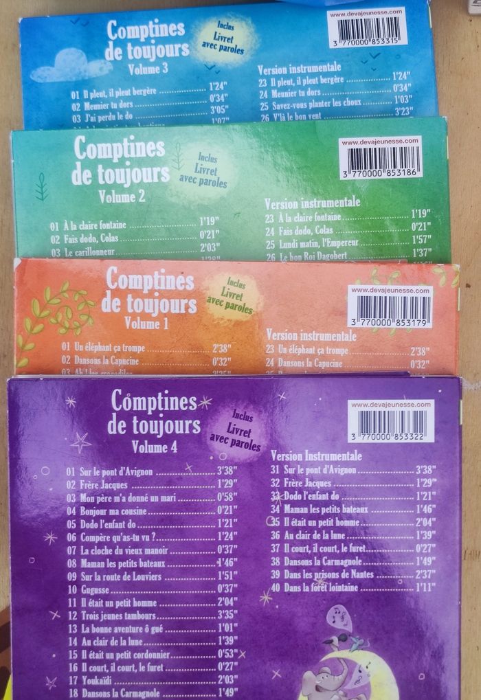 Lot compile 4 CD comptines - photo numéro 2