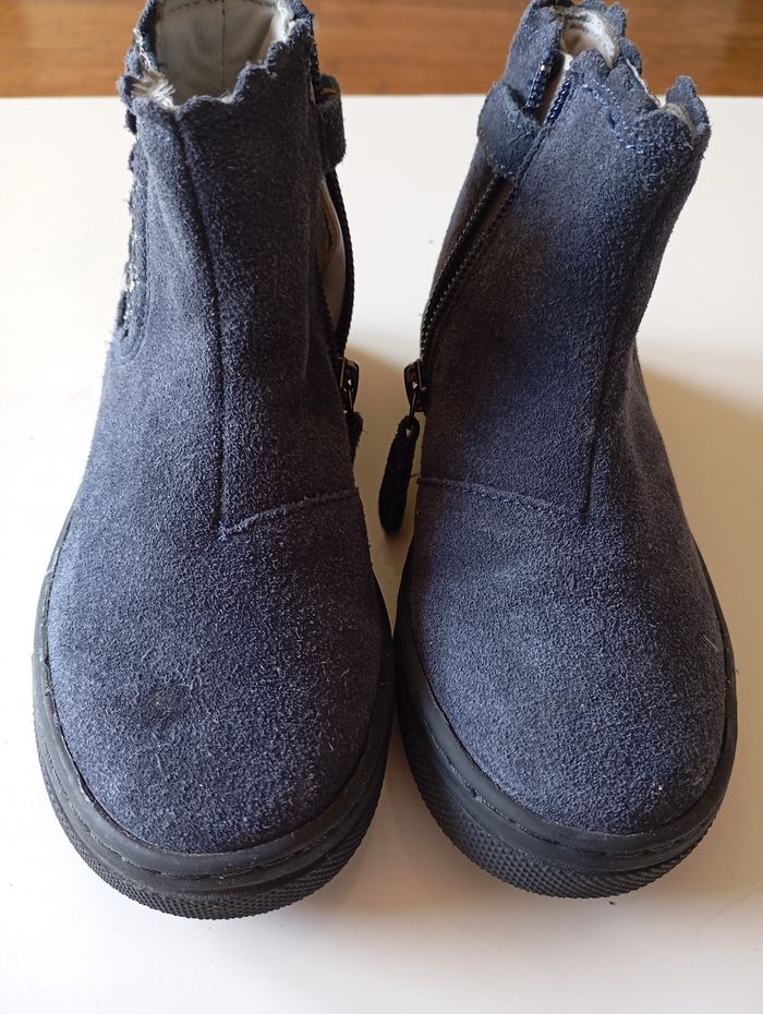 bottines bleues